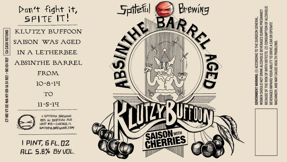 Klutzy Buffoon with Cherries by Spiteful Brewing