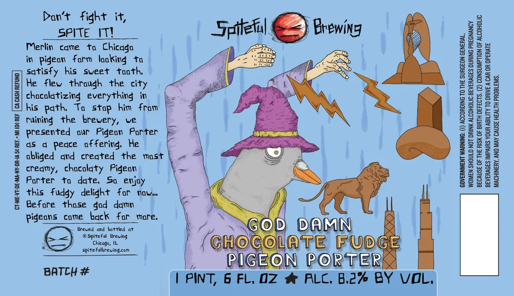 God Damn Chocolate Fudge Pigeon Porter by Spiteful Brewing