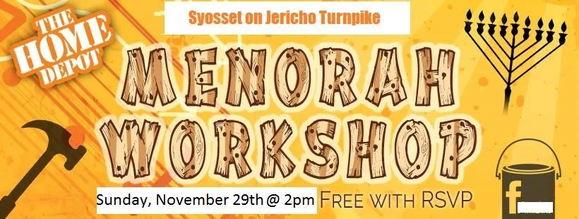 Home Depot Chanukah Menorah Workshop