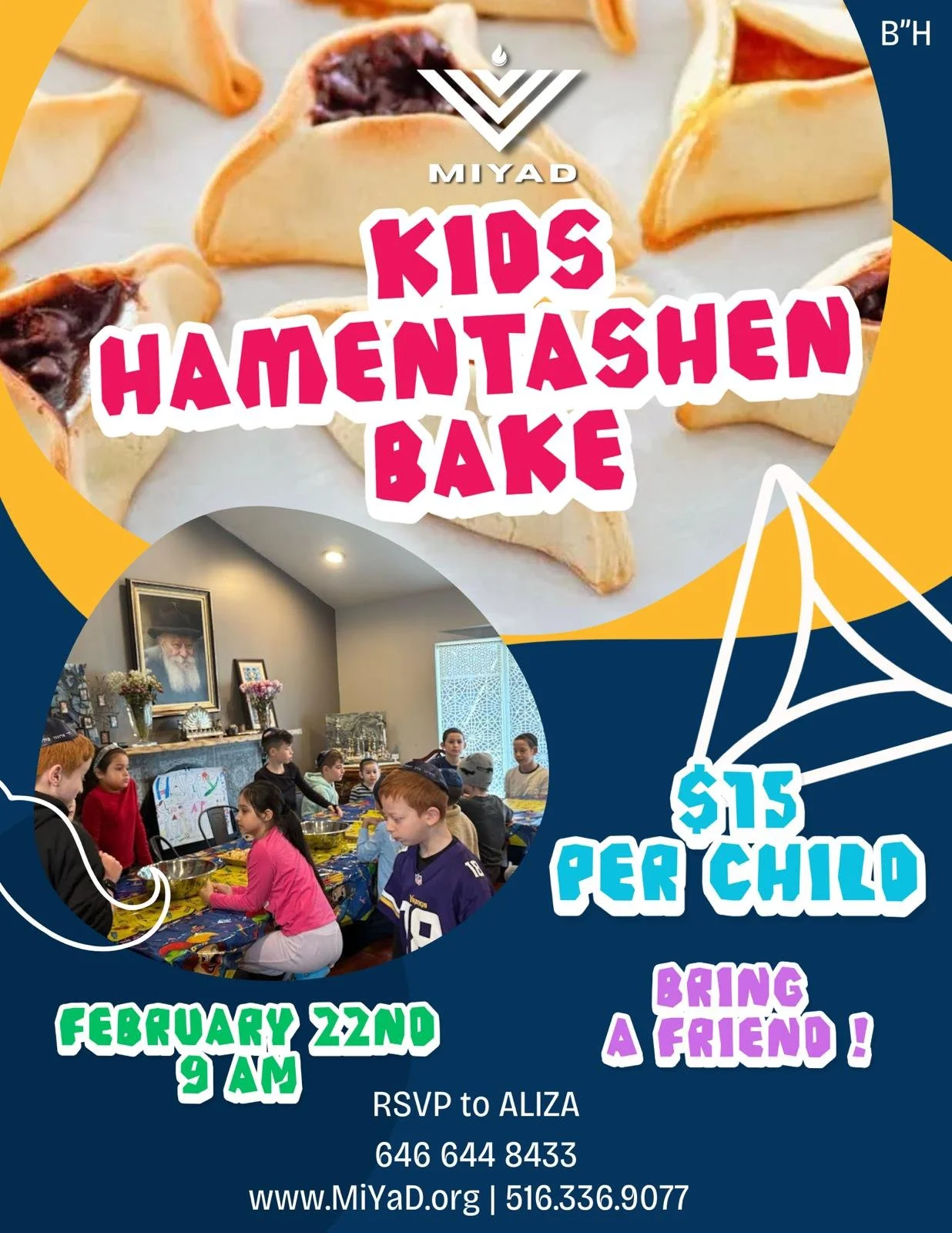Kids Hamantashen Bake
