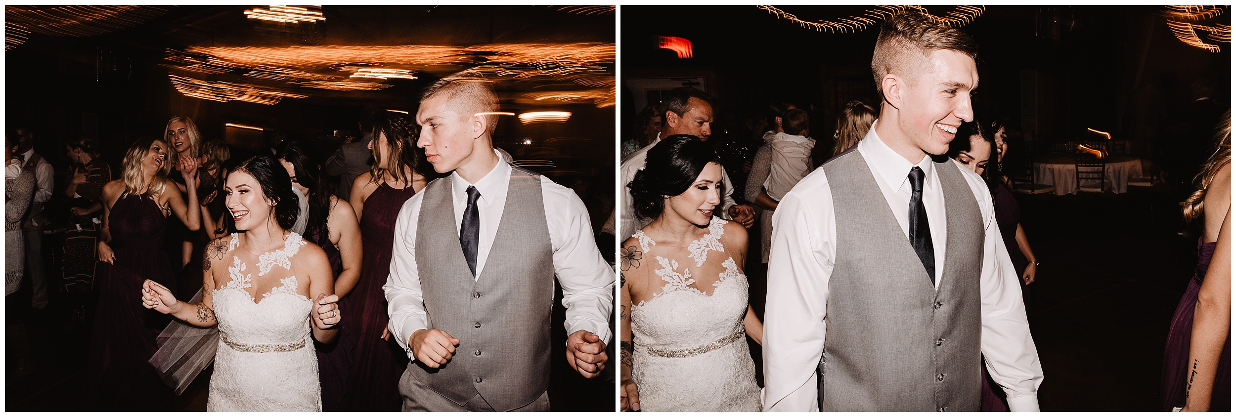 rustic timbers viola kansas oklahoma wedding photographer champagne toast friends family reception party dancing music kids