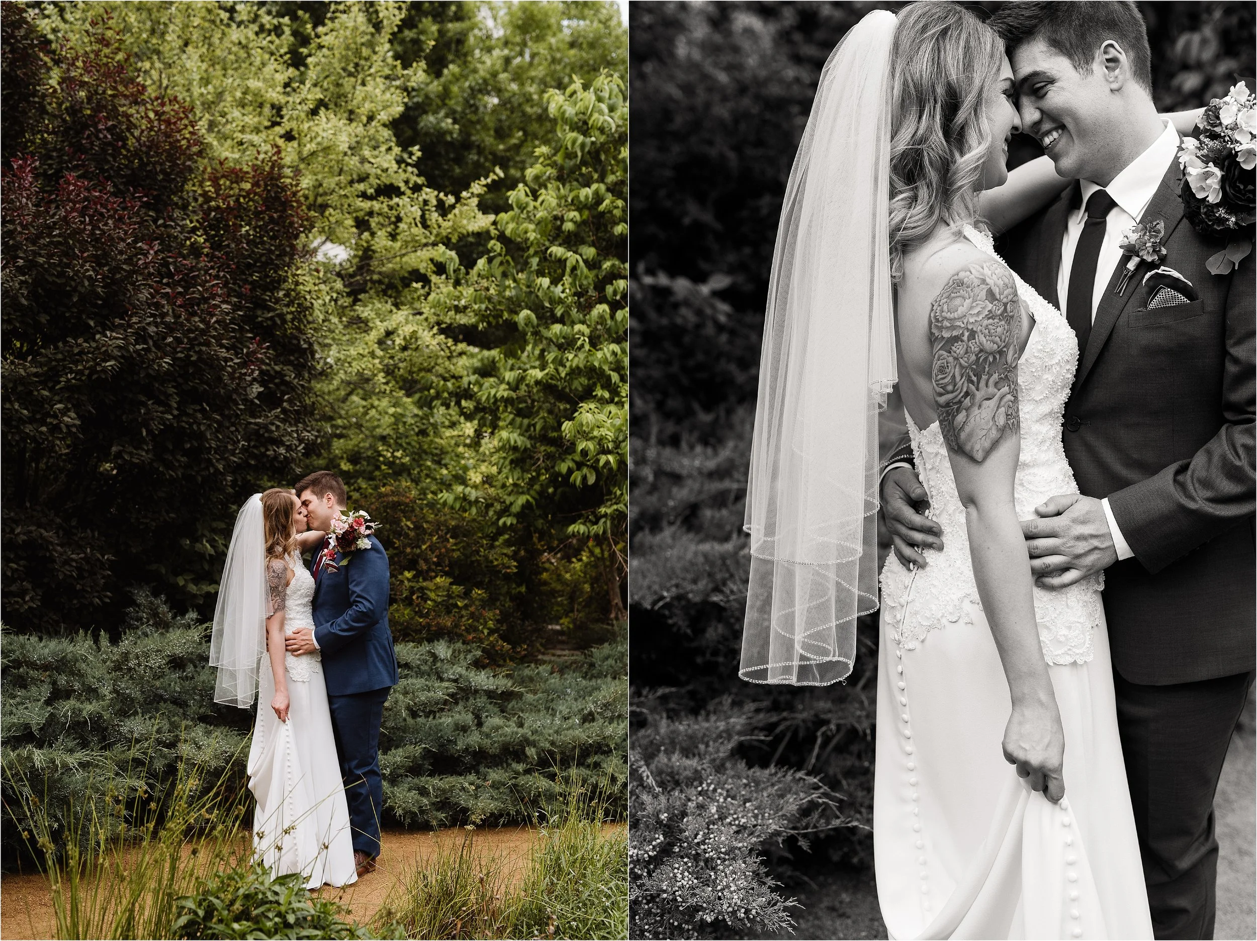 Romantic Garden Wedding in Oklahoma City at Myriad Gardens