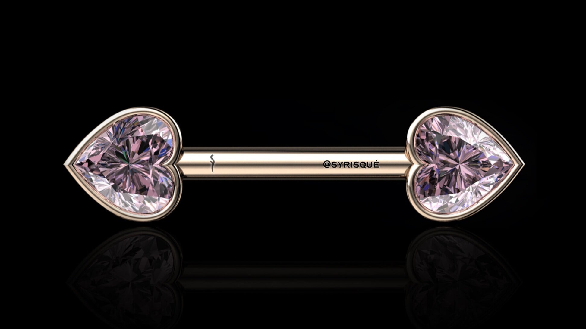 Pink Diamond Nipple Bar by syRisqué