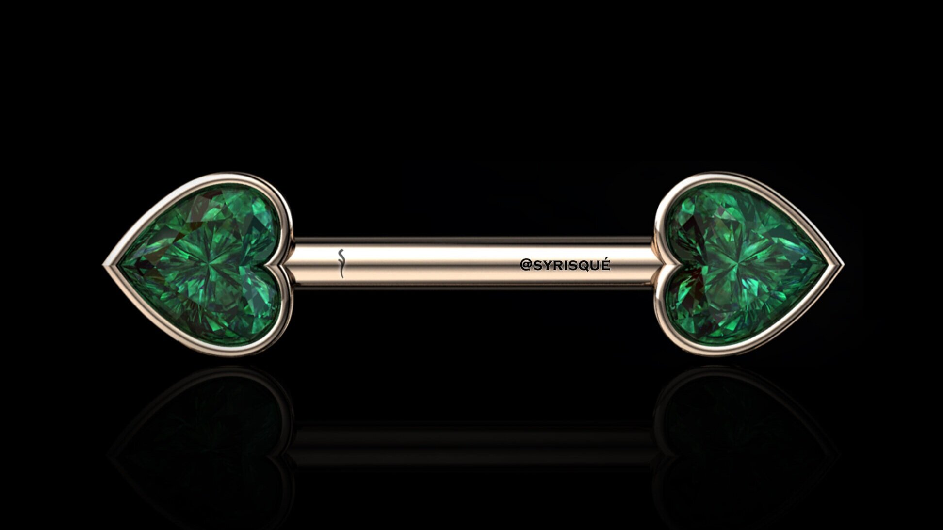 Emerald Nipple Bar by syRisqué