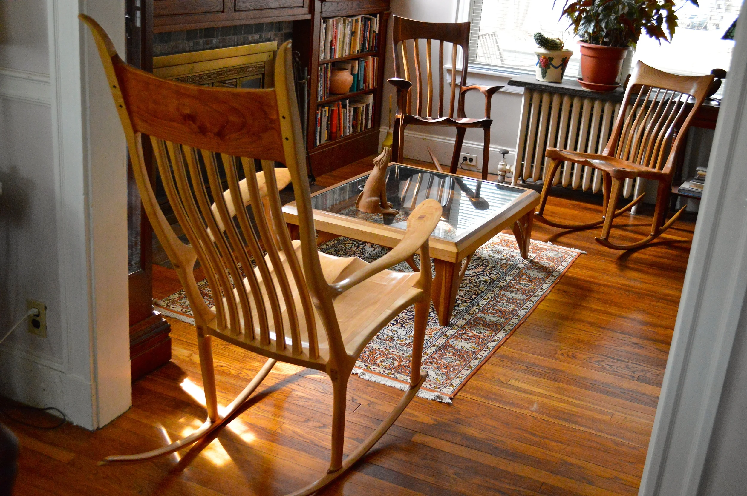 Although all my rockers look similar, each one is hand shaped and carved and is completely unique.