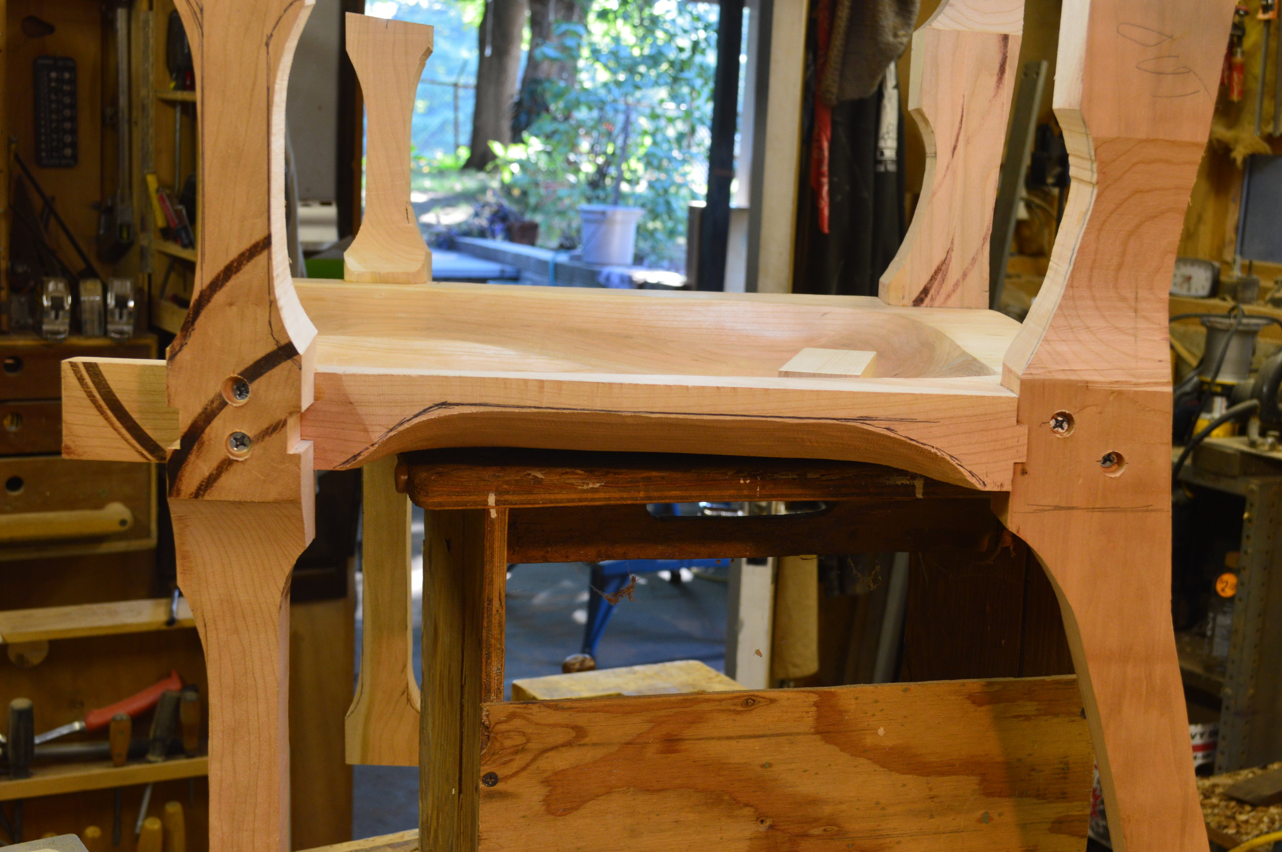 above: This is both legs attached but "in the rough", unfaired and still square.