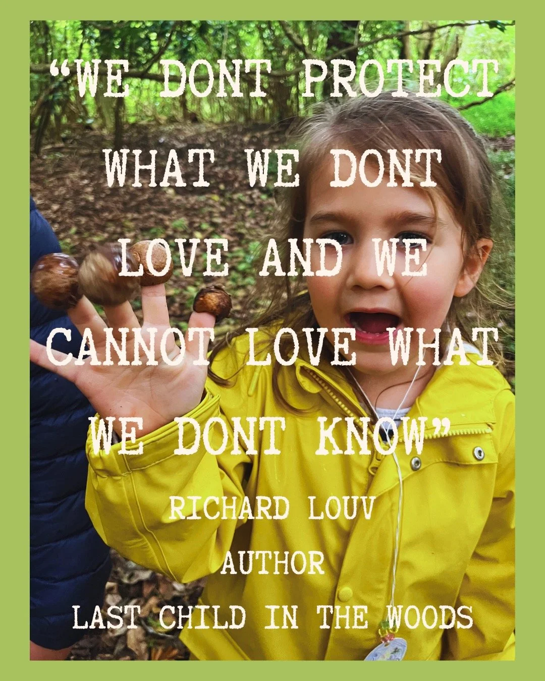 🌿How can children grow and flourish if they don&rsquo;t get time freely playing, exploring and discovering in Nature?

🌿 A deep love of Nature grows alongside the fundamental desire to protect the bugs, all the small crawly things and the giants, l