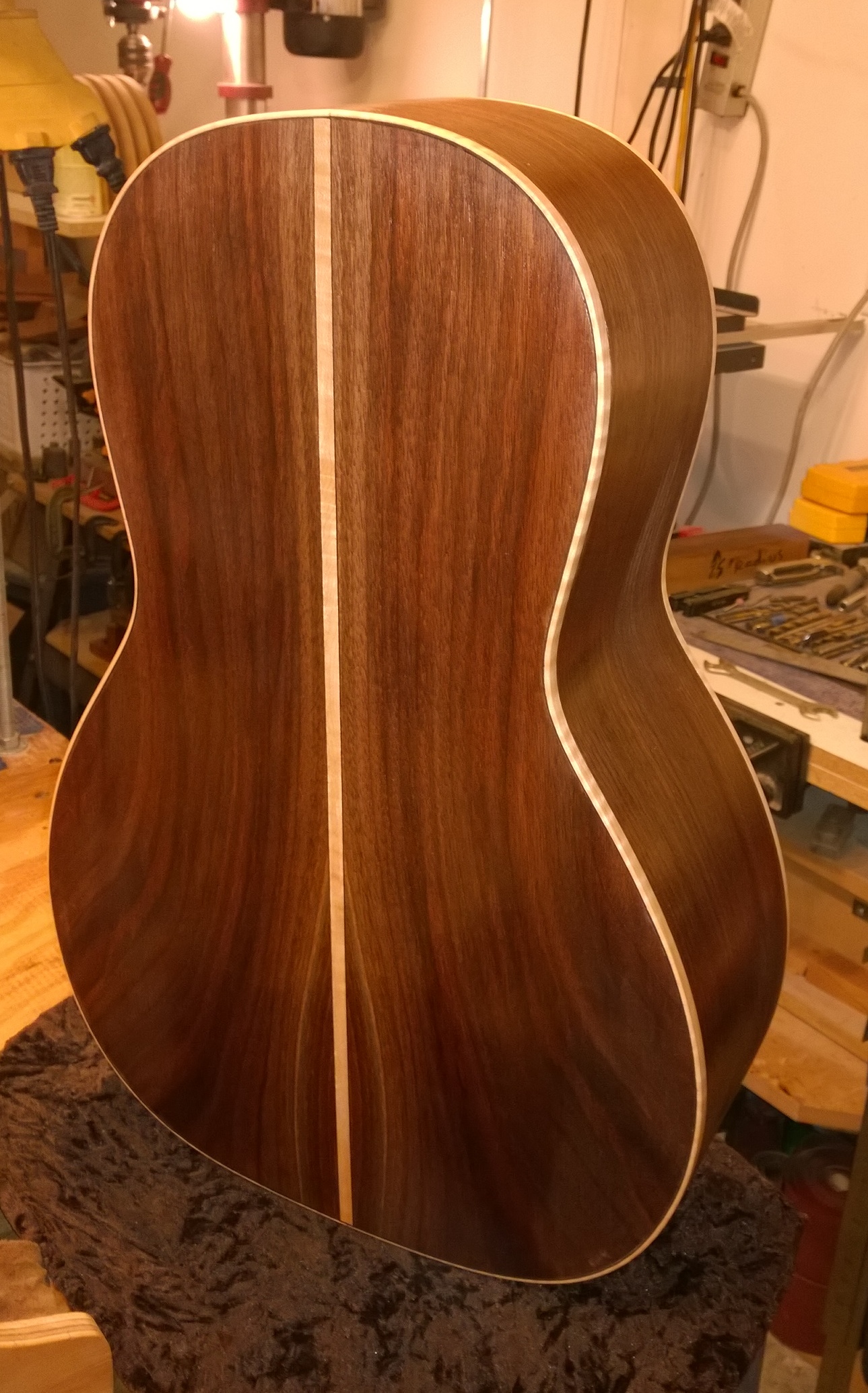 Hawkins Parlor Guitar Back