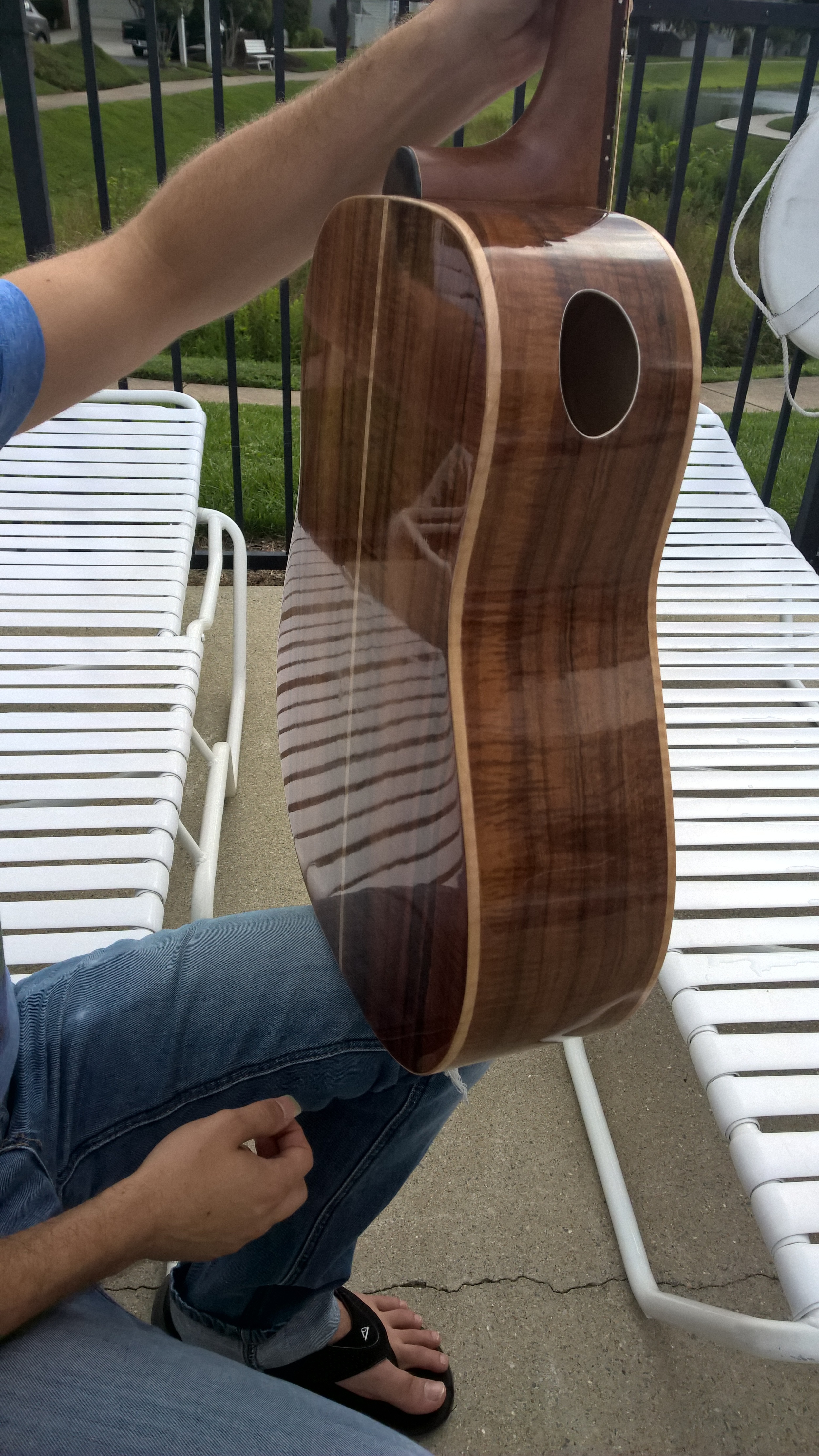 Back Hawkins Guitar Koa