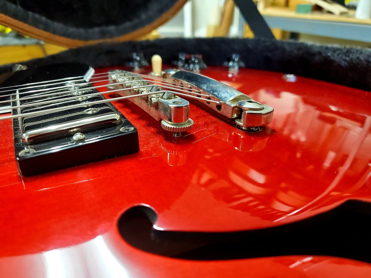 Gibson es335 red Memphis 2016 (used) — Handmade Guitars - Luthier