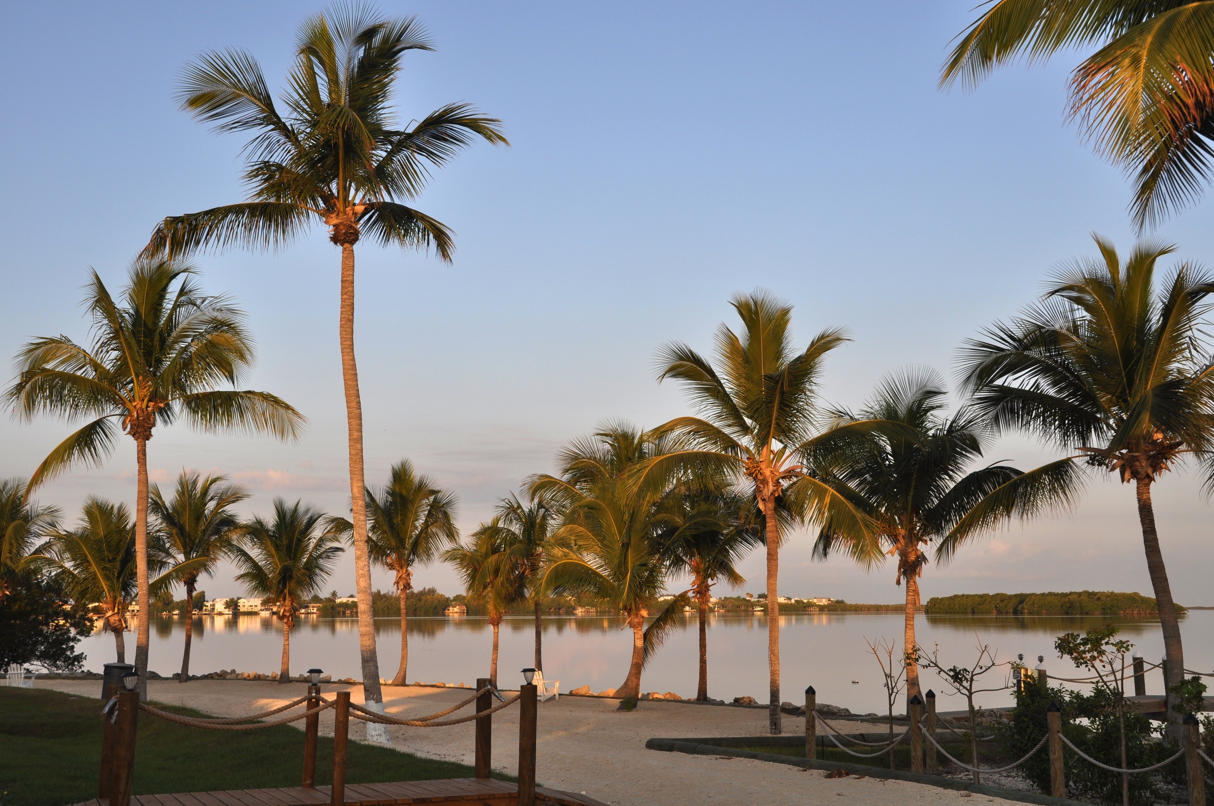 Another bayside view from our Key Largo campsite; we kayaked to the island visible on the right