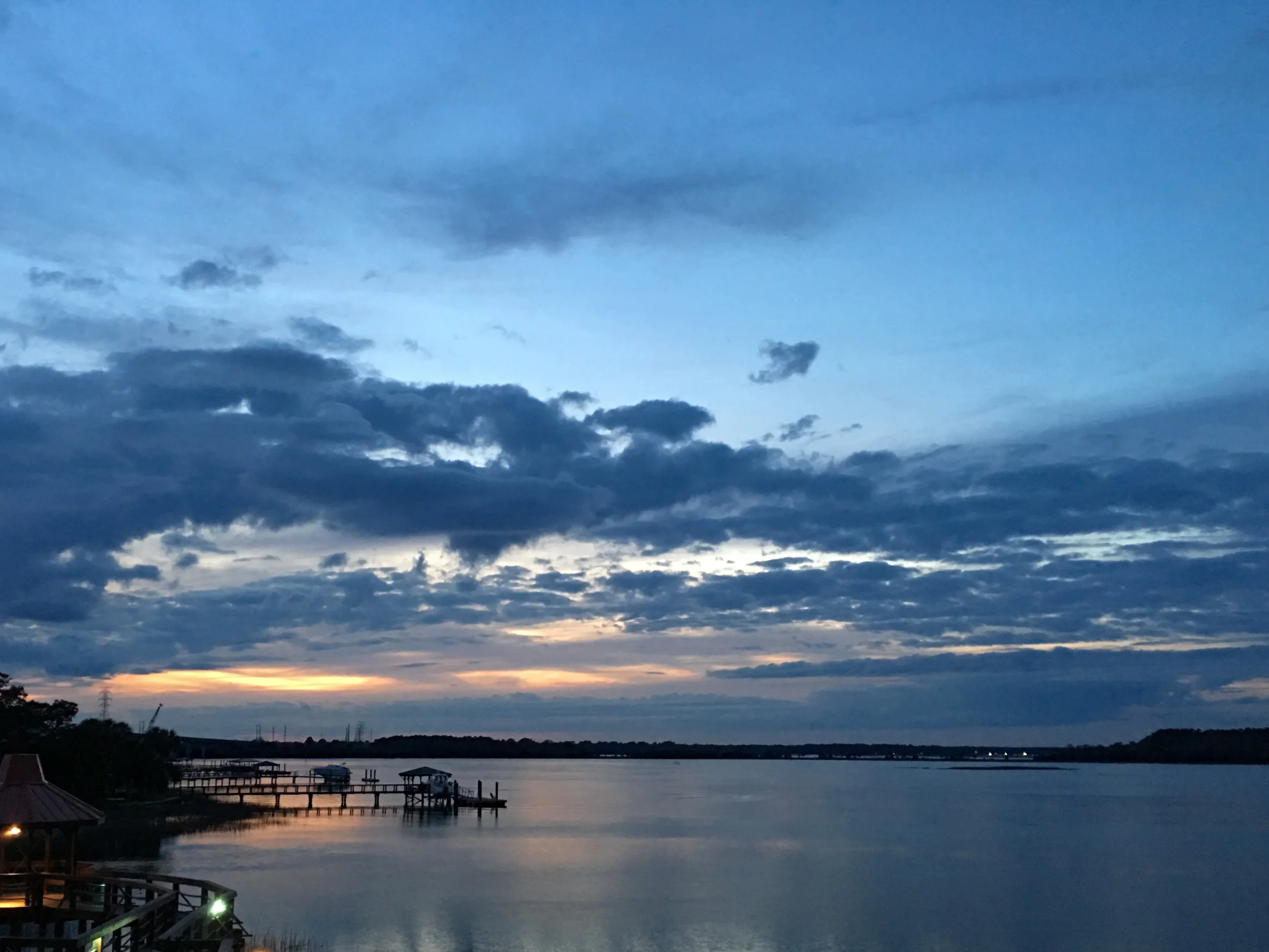Restaurant view #2: From the Sunset Grille at Hilton Head Harbor RV Resort & Marina