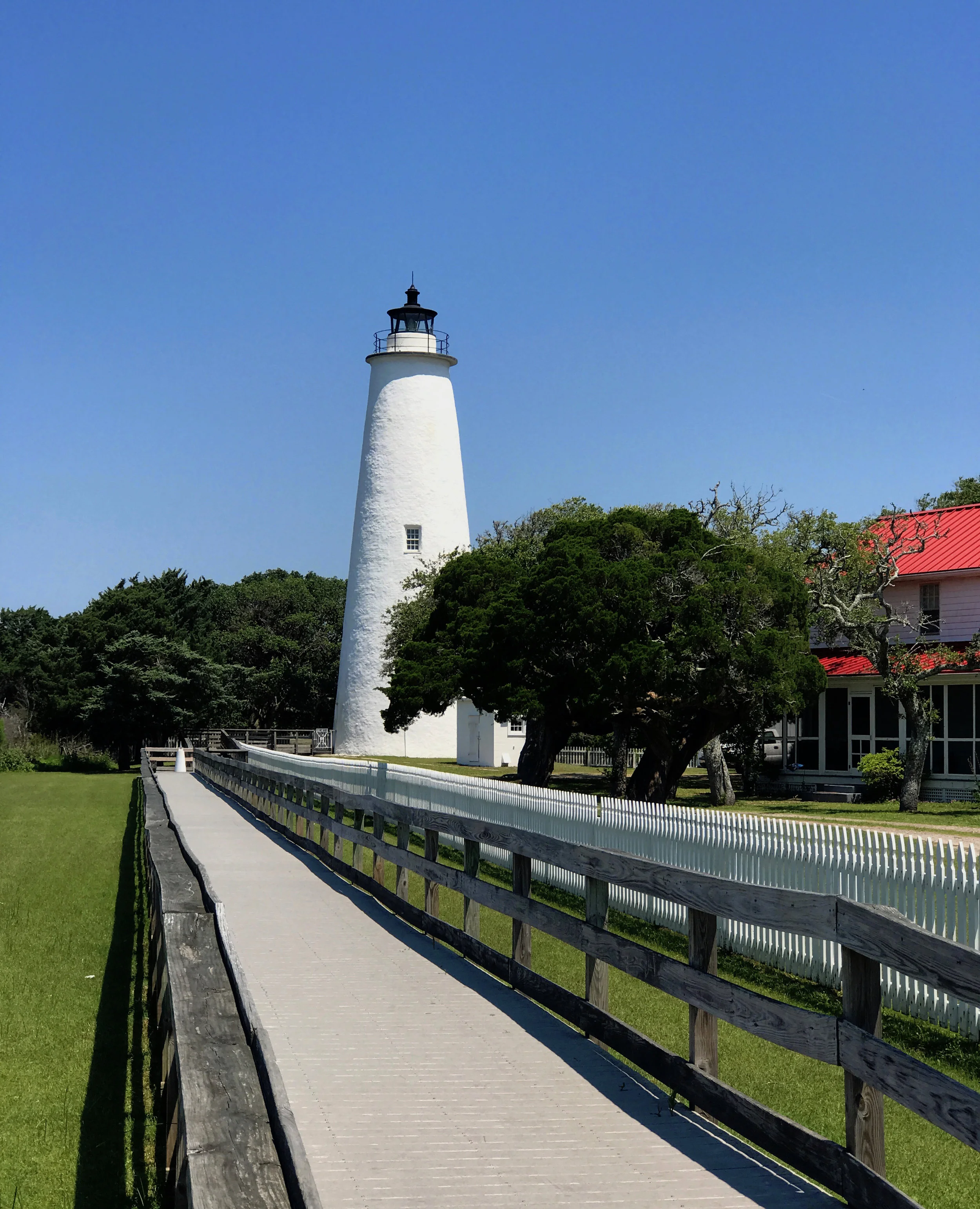 The much smaller Ocracoke Island Lighthouse – the second oldest operating lighthouse in the country