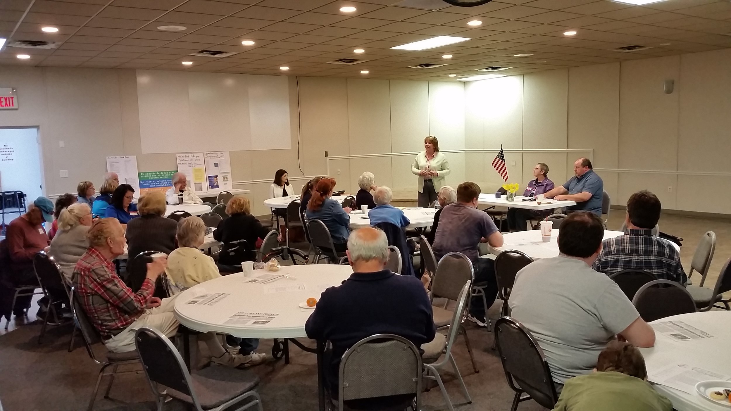 Christine Grieg at the WD Club in April.