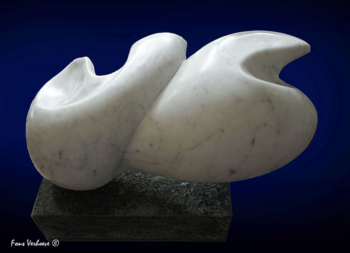 Witte marmer "Side by Side:
