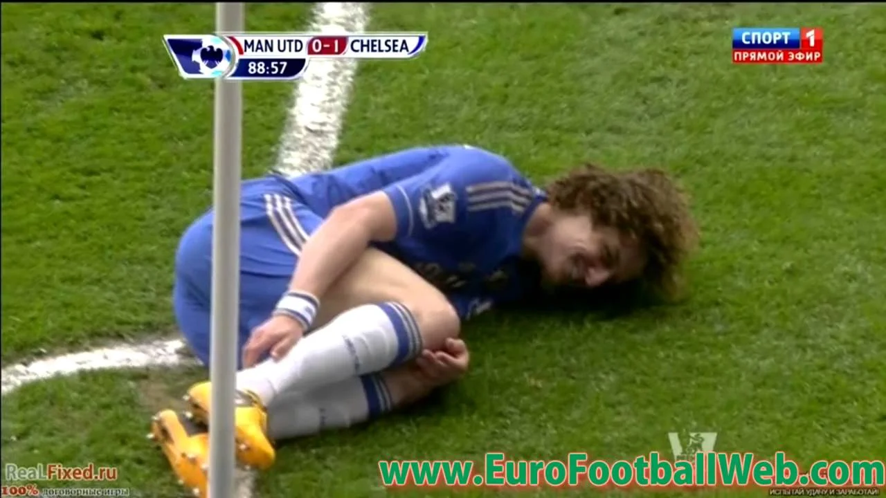 The only acceptable way to fake an injury is to do so while laughing. Kudos David Luiz!