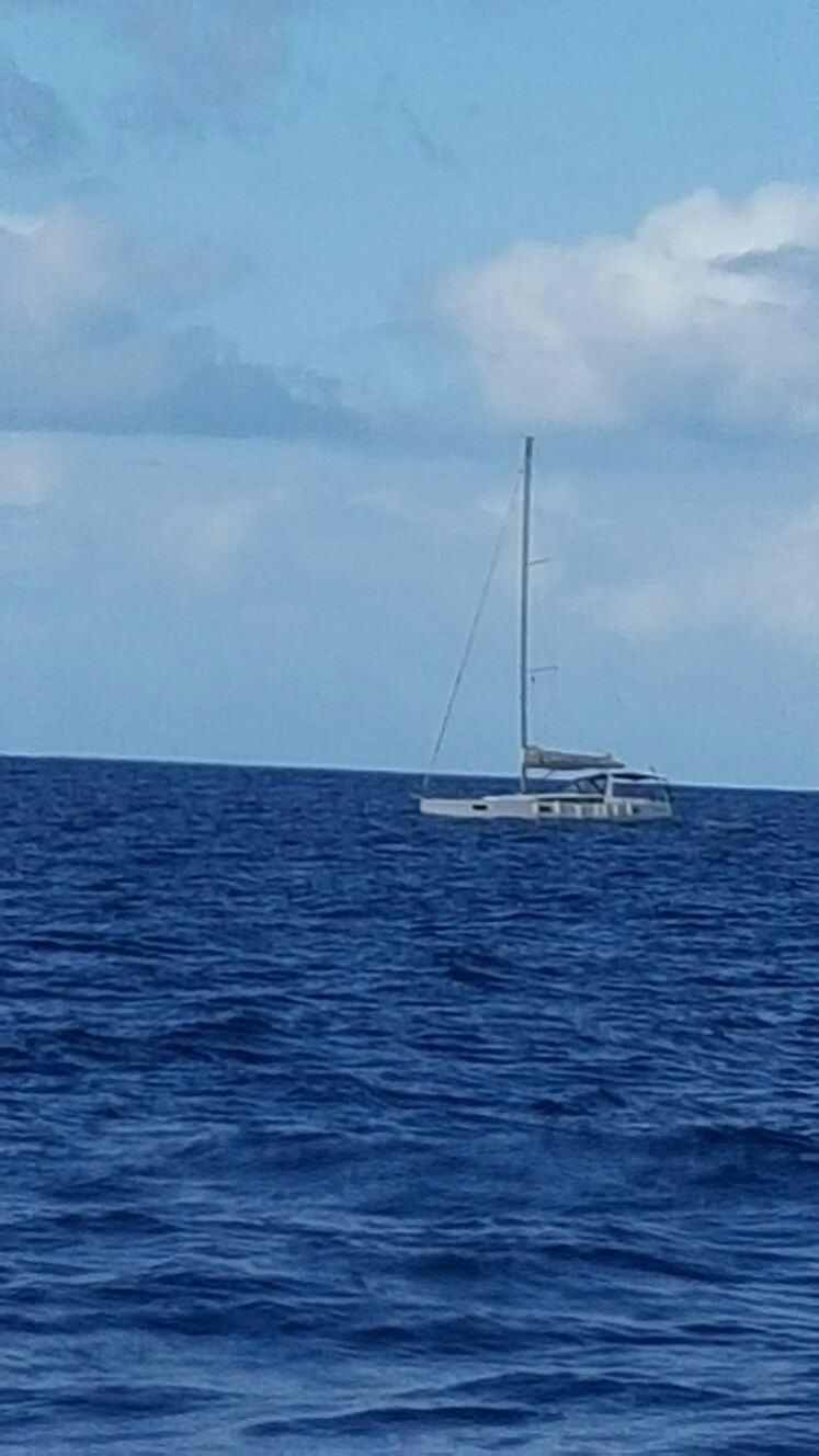 Joule now very low in the water - time to leave.