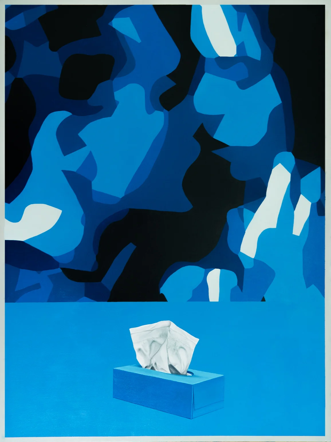 Only Cries at Movies - 2017, oil on canvas, 36"x48"