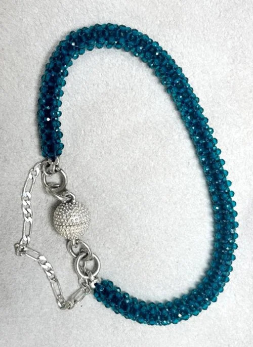 CRYSTAL "CRAW" BRACELET (CUBIC RIGHT-ANGLE WEAVE)