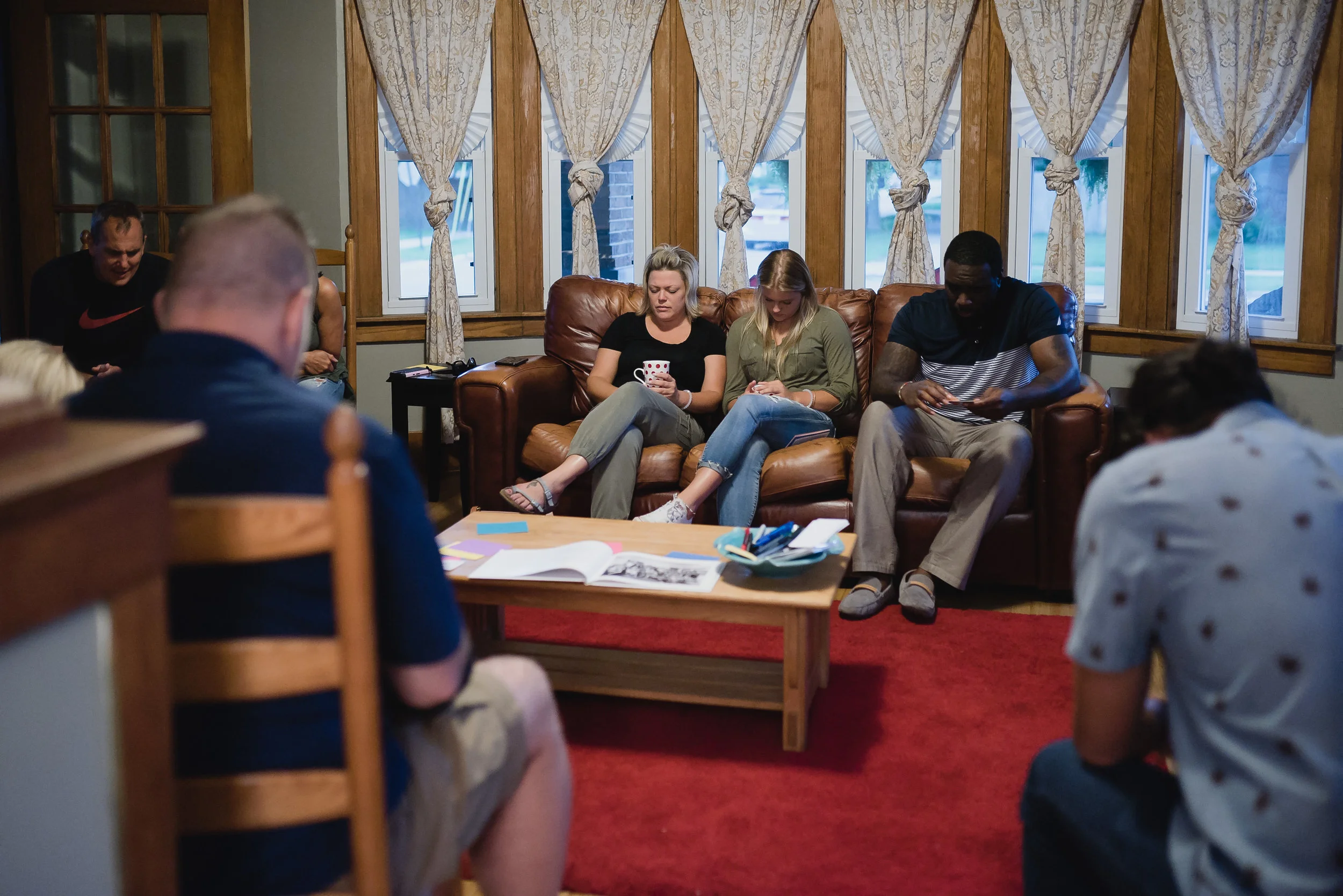 10 adults and a handful of littles gathered in August 2016 to pray together for the future of Grace's Table.
