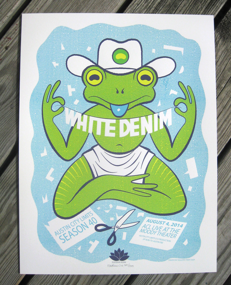 White Denim Poster