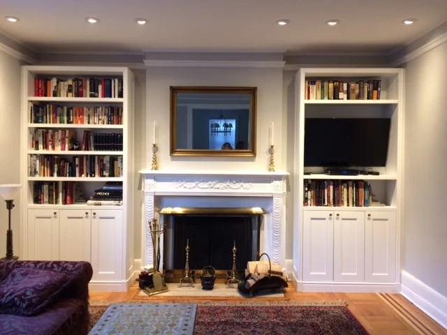 Custom bookshelves / entertainment center 