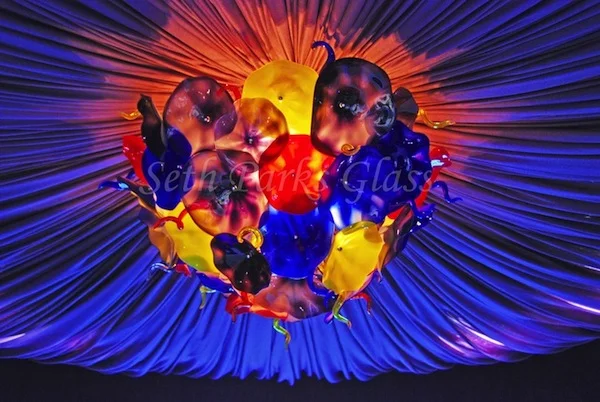 Floreale Blown Glass Chandelier Ceiling