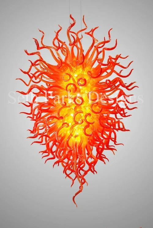 Anemone Blown Glass Chandelier