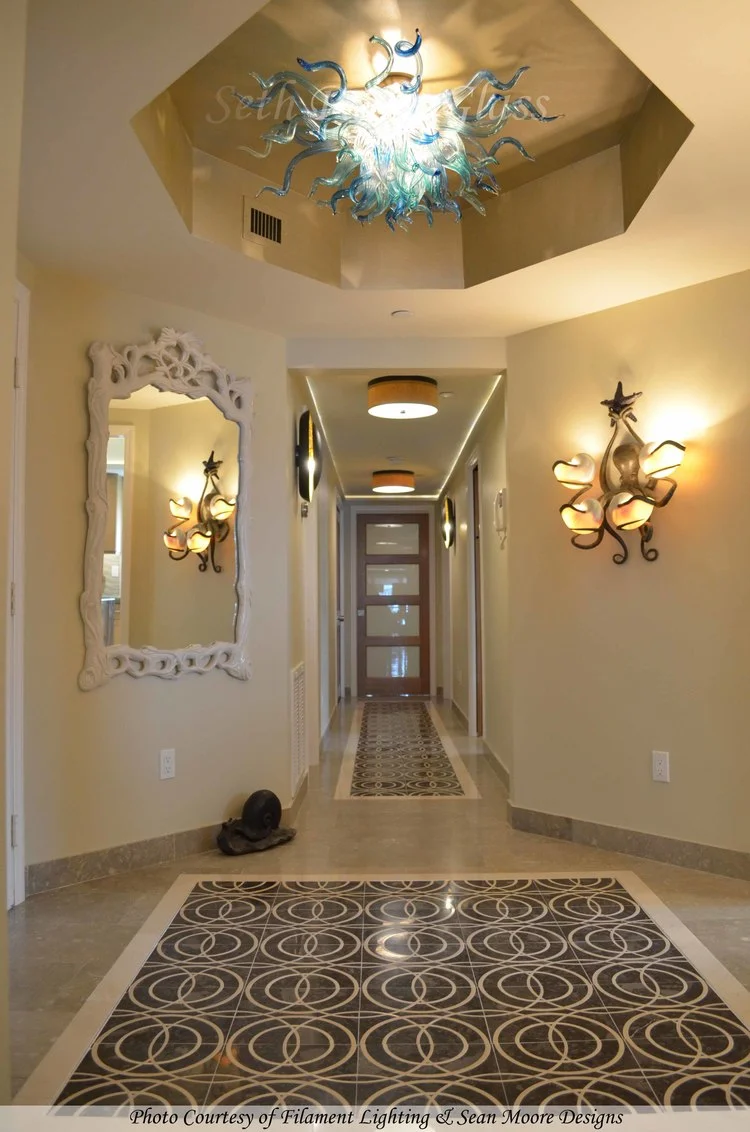 Anemone Blown Glass Chandelier
