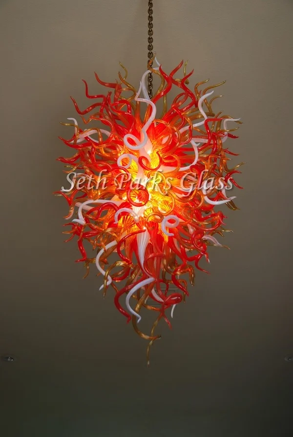 Anemone Blown Glass Chandelier