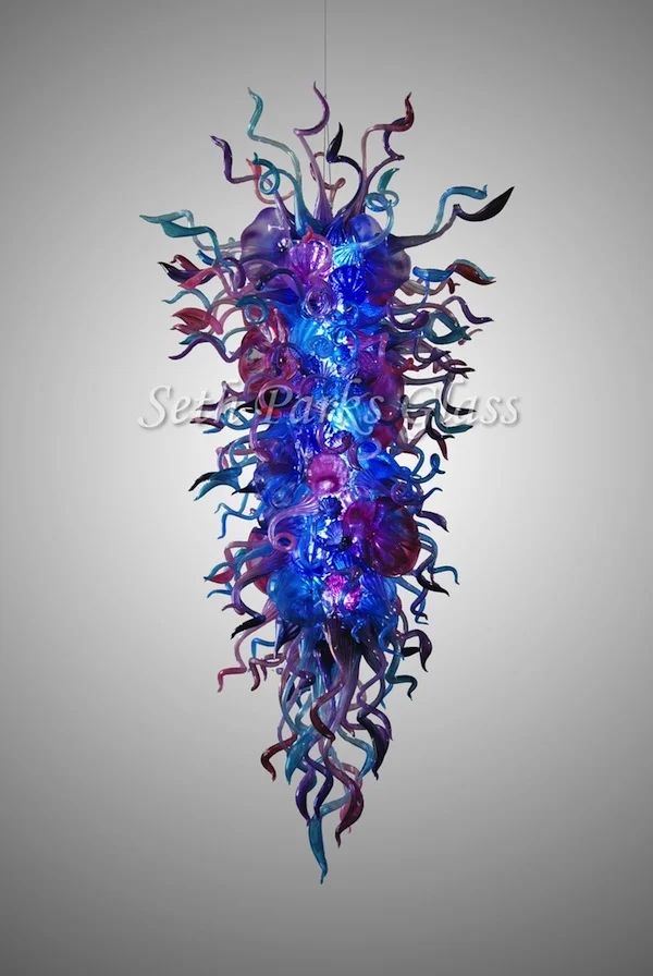 Anemone Blown Glass Chandelier