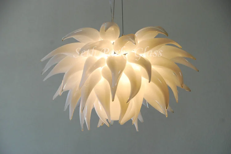 Dahlia Blown Glass Chandelier