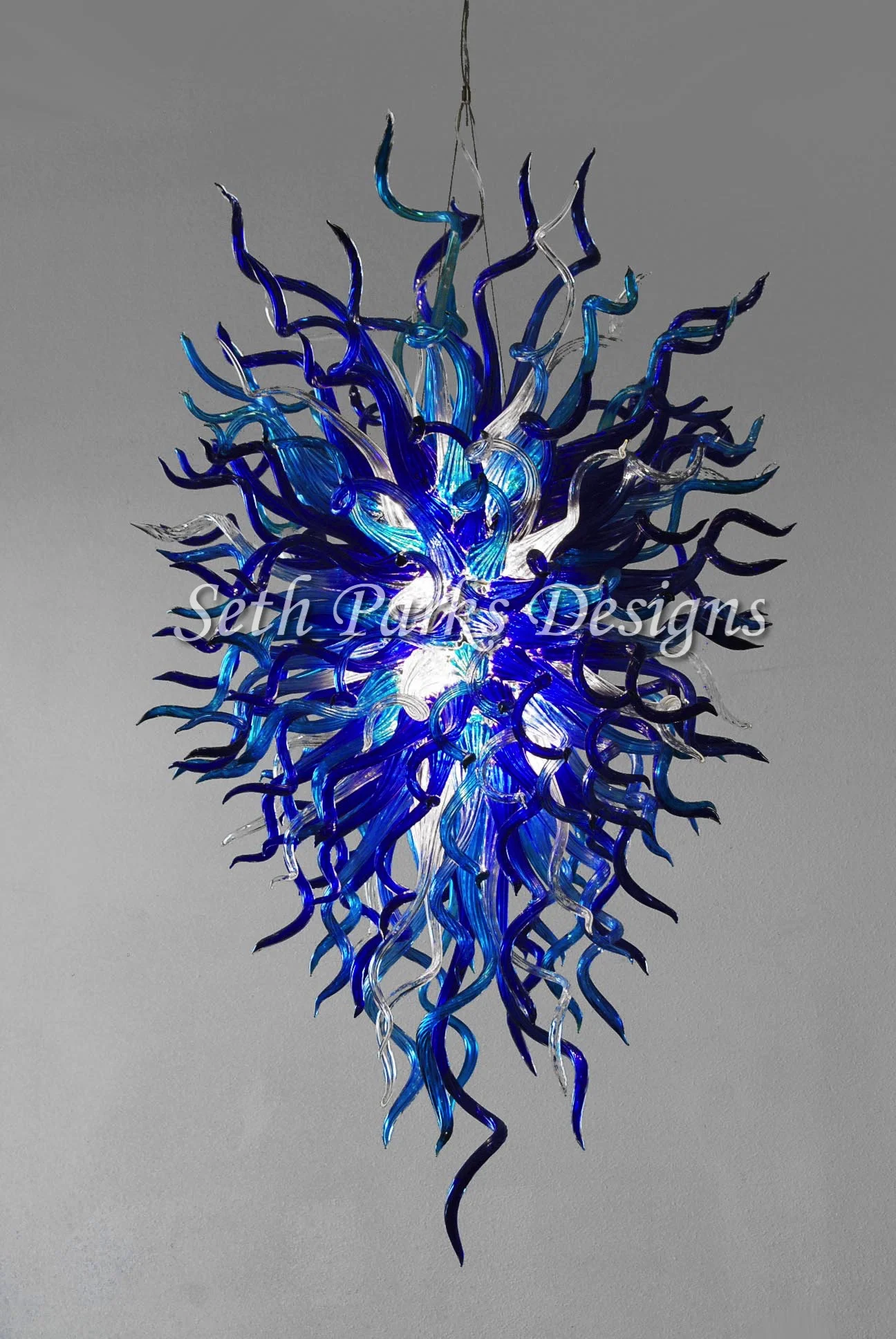 Anemone Blown Glass Chandelier