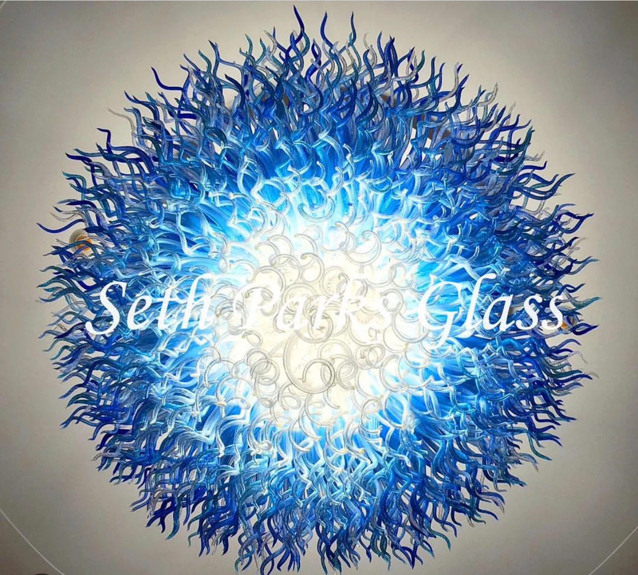 Anemone Blown Glass Chandelier