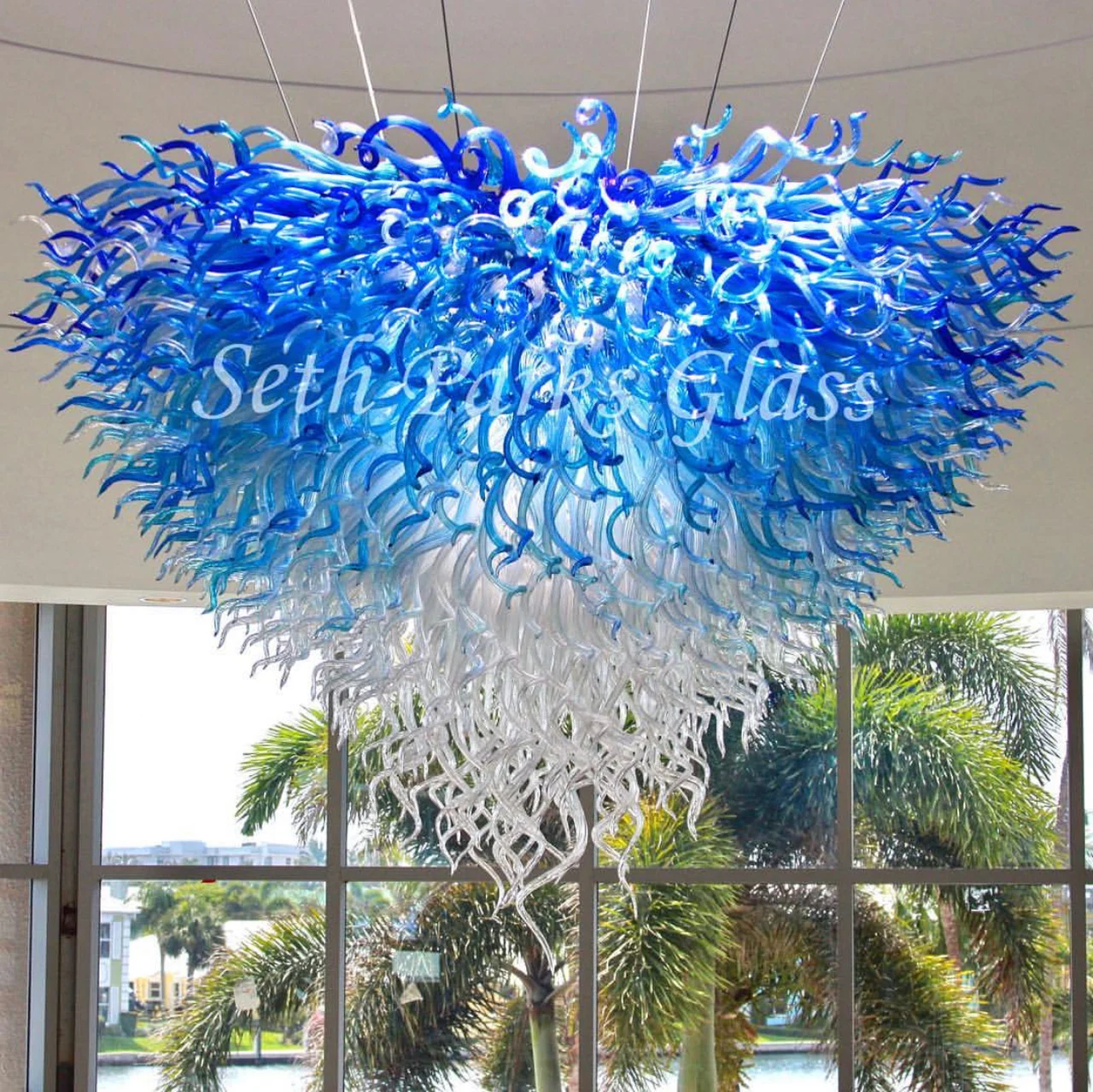 Anemone Blown Glass Chandelier
