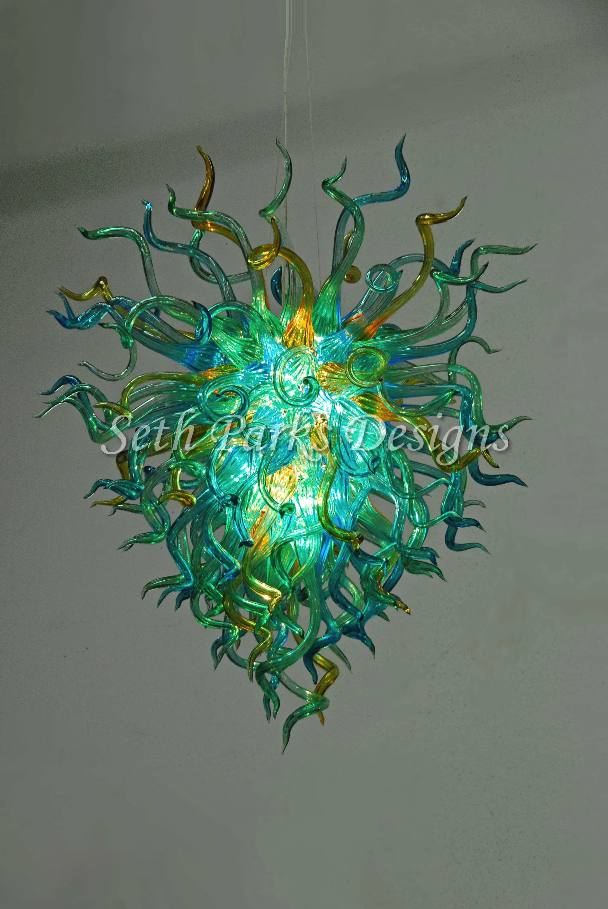 Anemone Blown Glass Chandelier