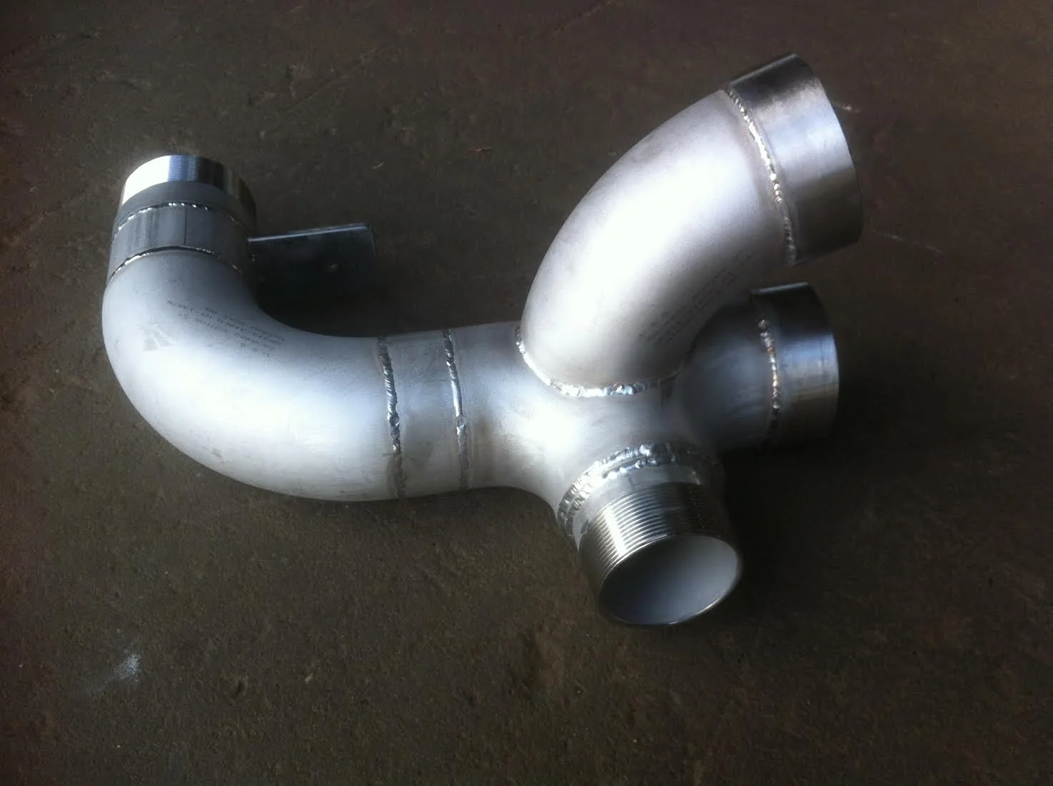 Refabrication Of Stainless Steel Manifold For CFA Fire Trucks. Original Was Done In Galvanised Steel