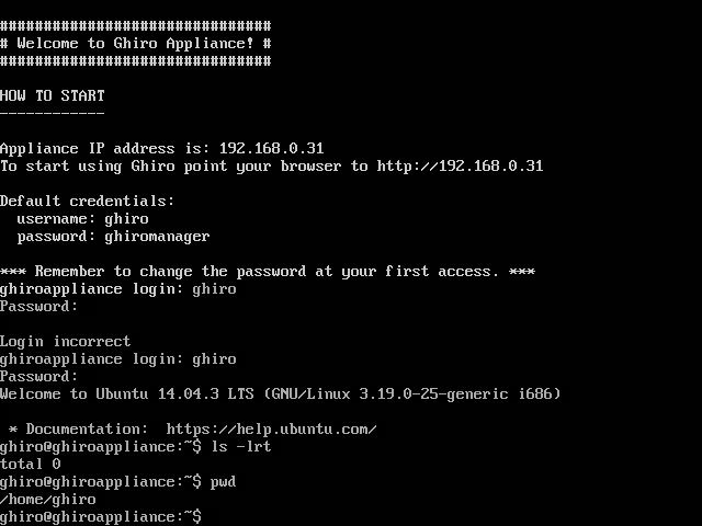 Protip: Change the Ghiro users password