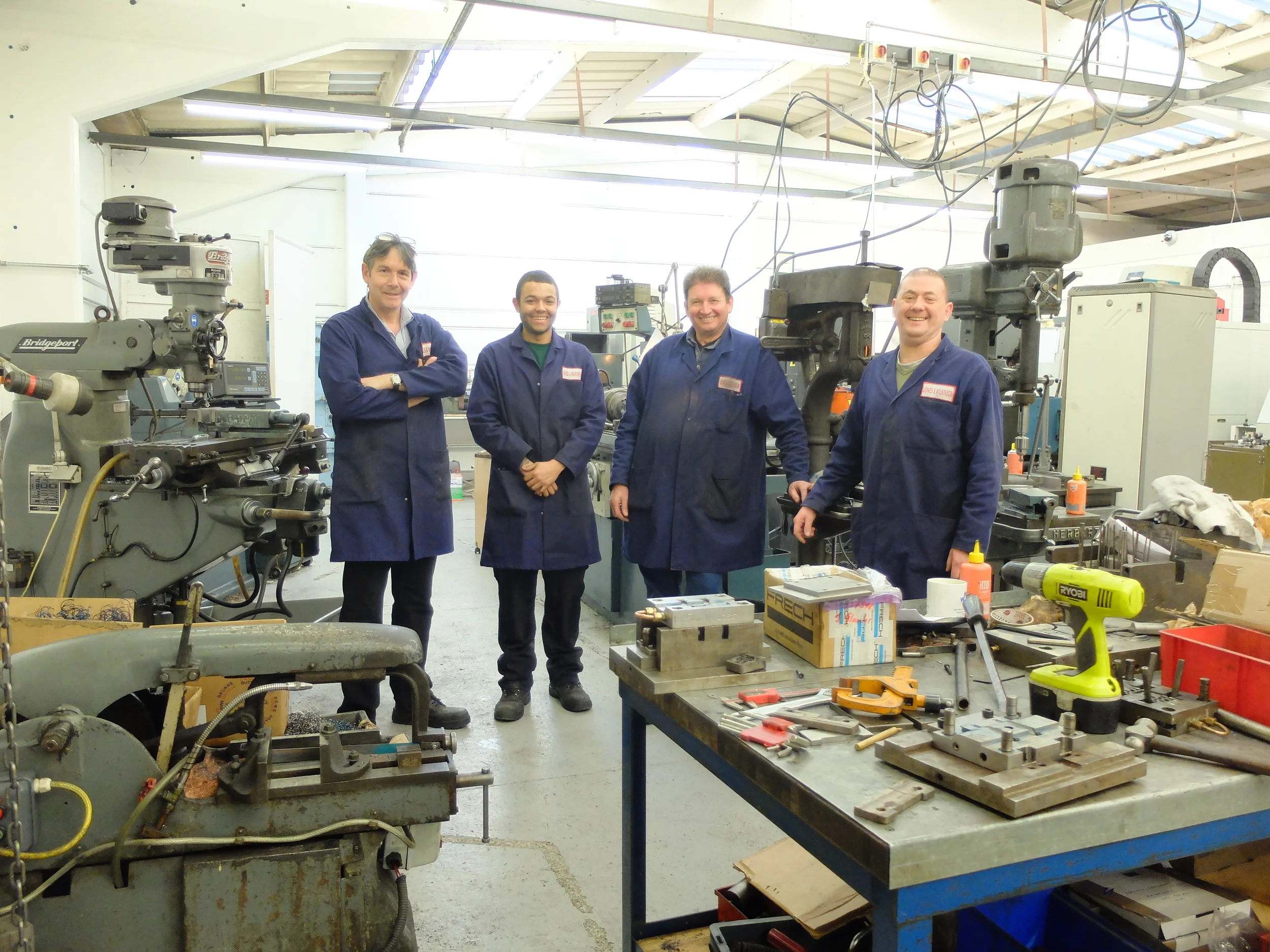 Part of the die casting team