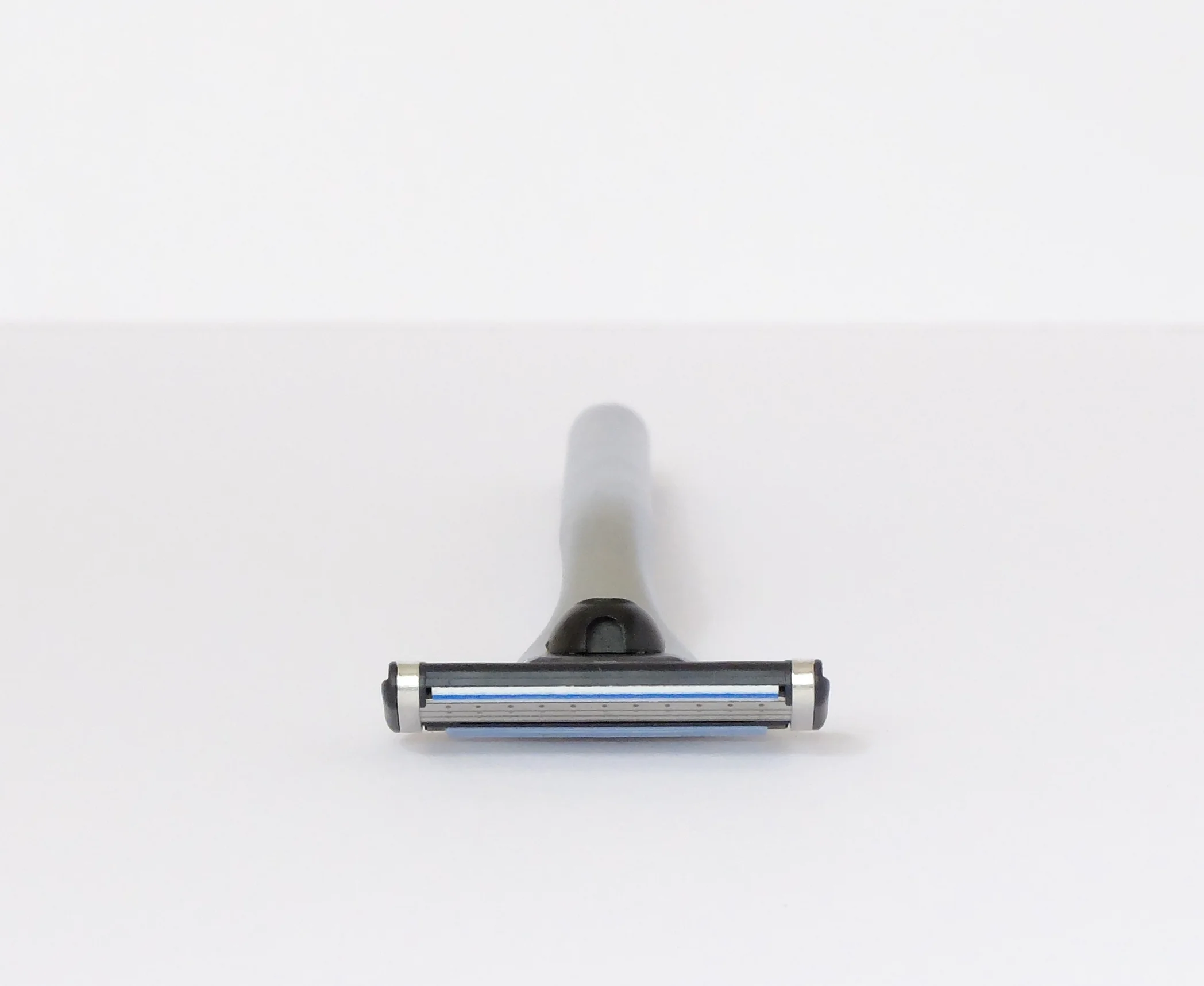 Ockham Classic metal razor from front