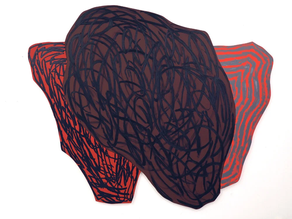 Klippen IV, stor 283 x 233 cm 2019, olje/akryl på finér