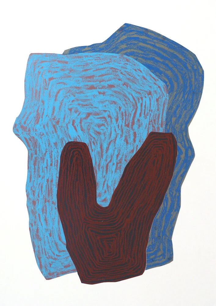 Fra naturen, Morgen Oljepastell 59 x 43 cm 2019