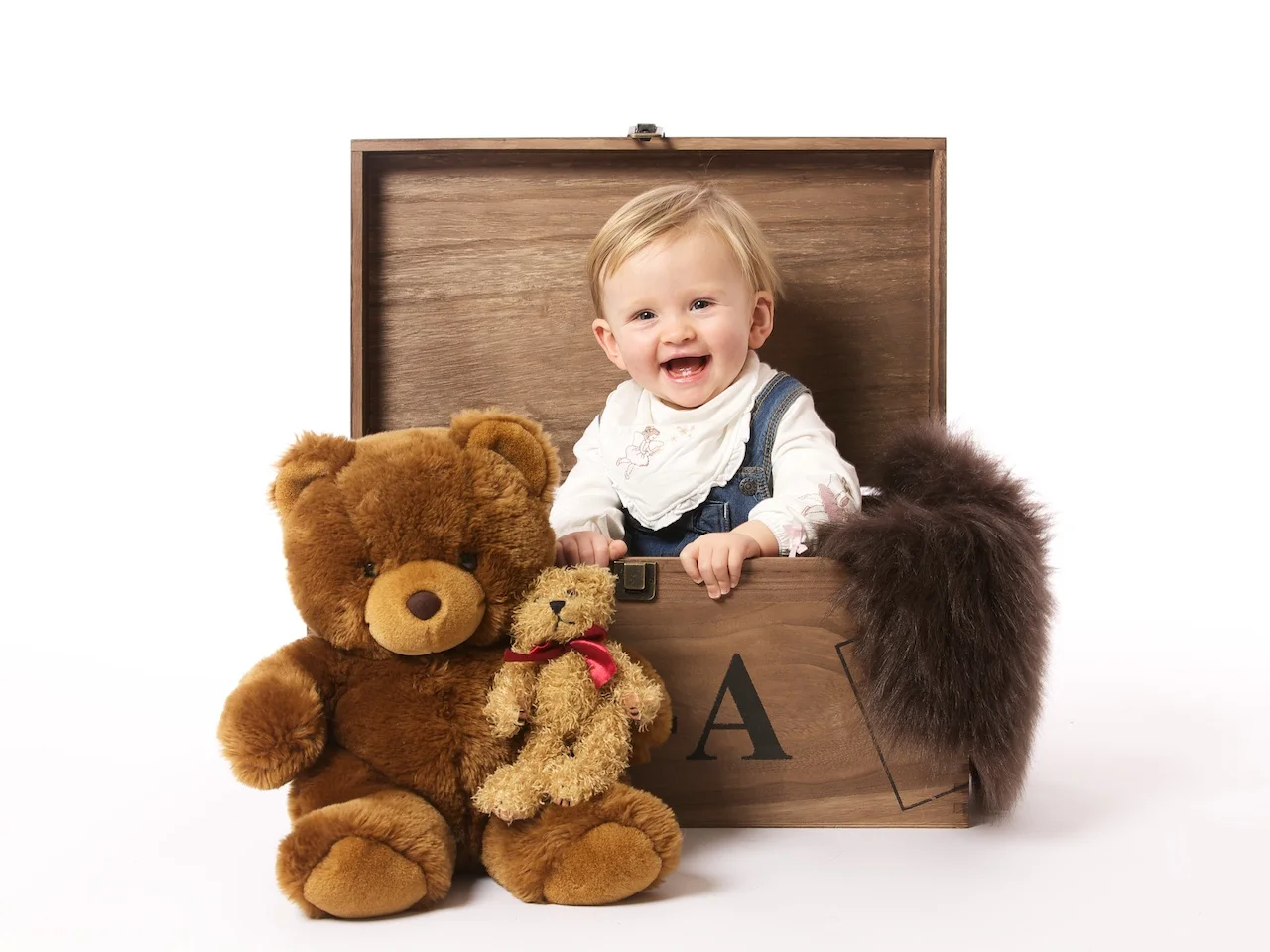 1års fotografering med lille Frida