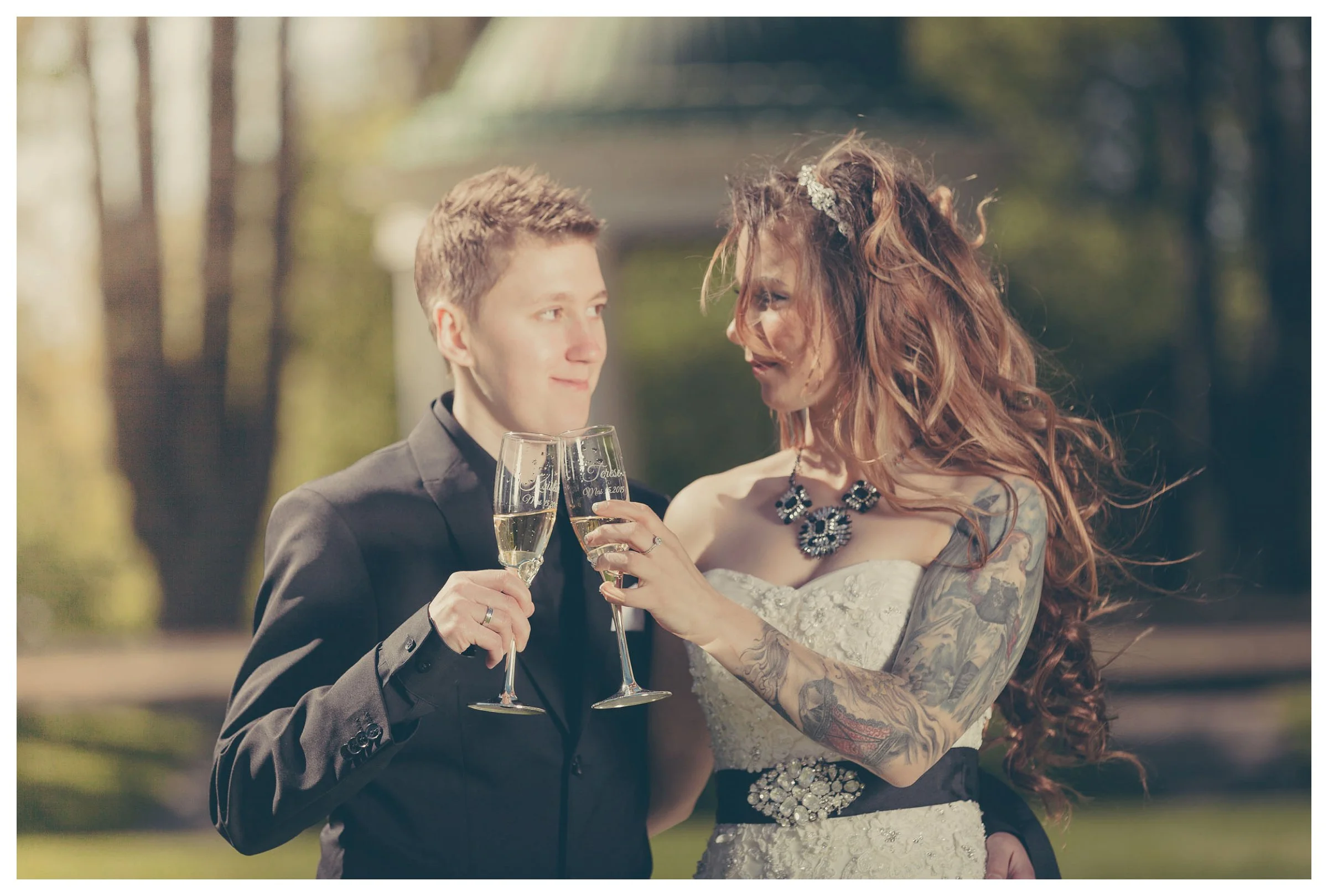 Bryllupsfotograferingen til Terese og Kristine i Hafslundparken 