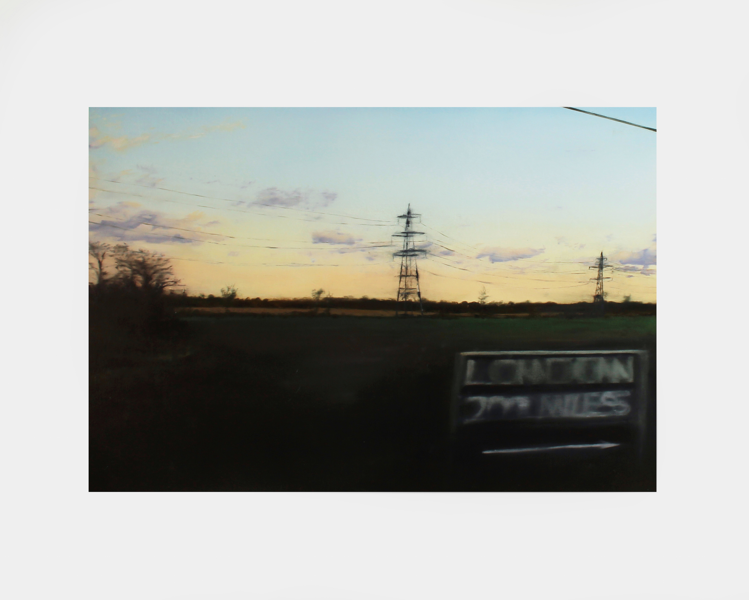 London 200 Miles oil on panel 80 x 100 cm 2015 private collection