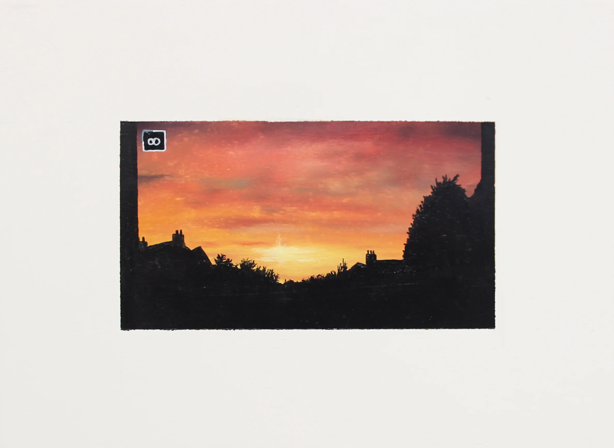 eight seconds (II) oil on panel 15 x 11 cm 2017
