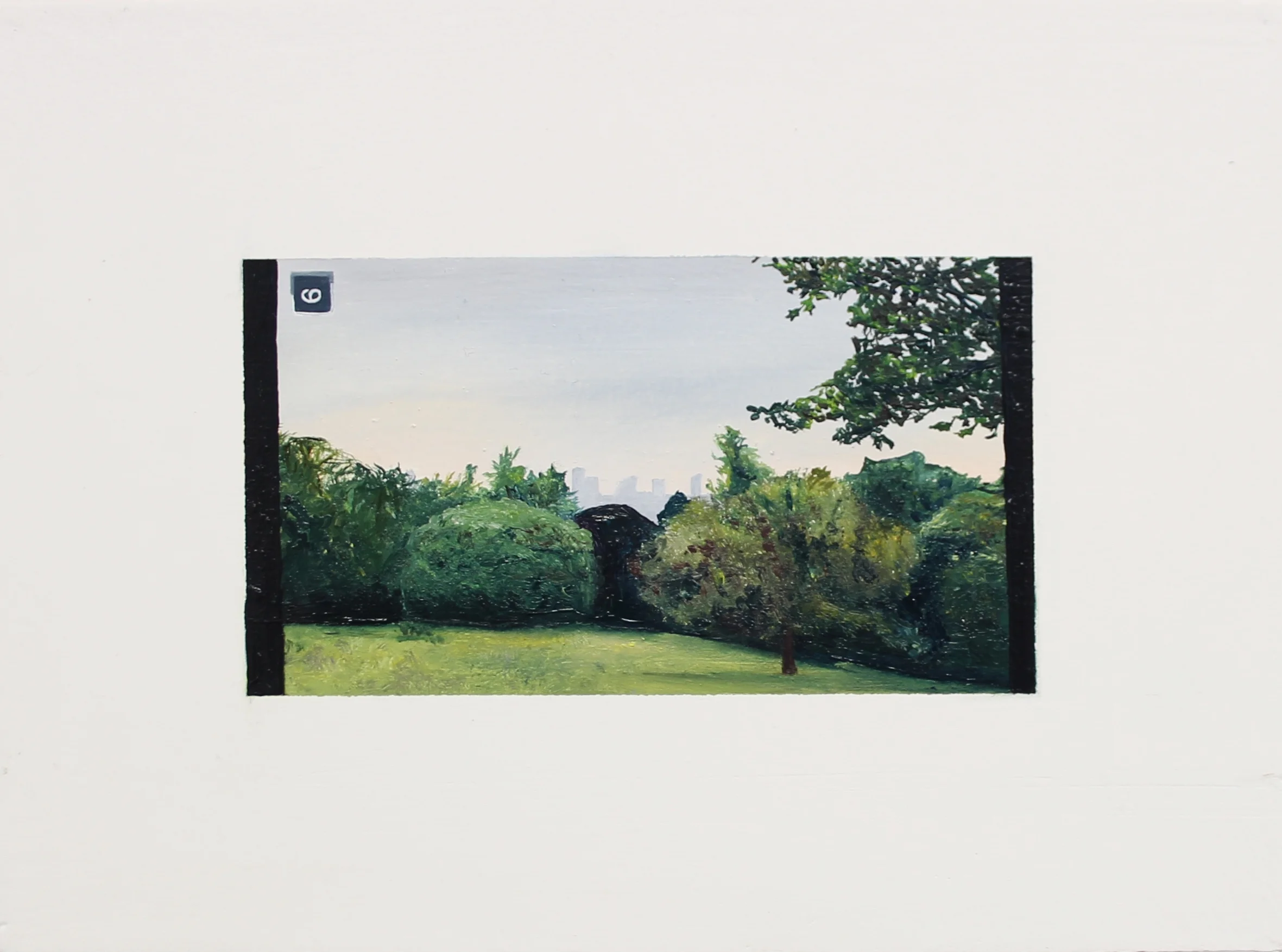 six seconds oil on panel 15 x 11 cm 2017