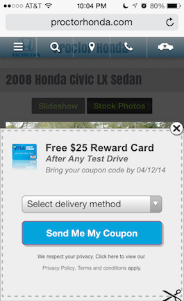mobile2show select delivery