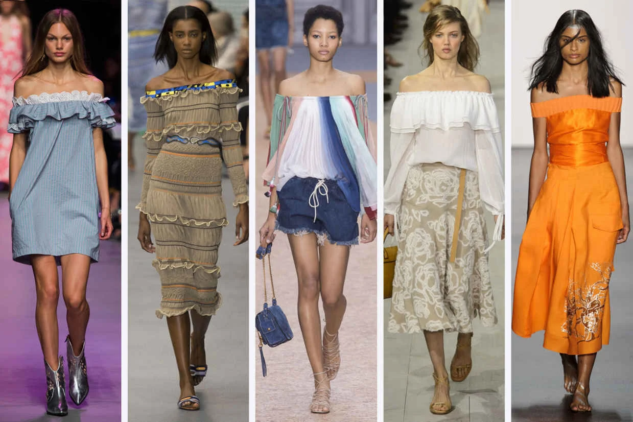 THE COLD SHOULDER: Off-the-shoulder
