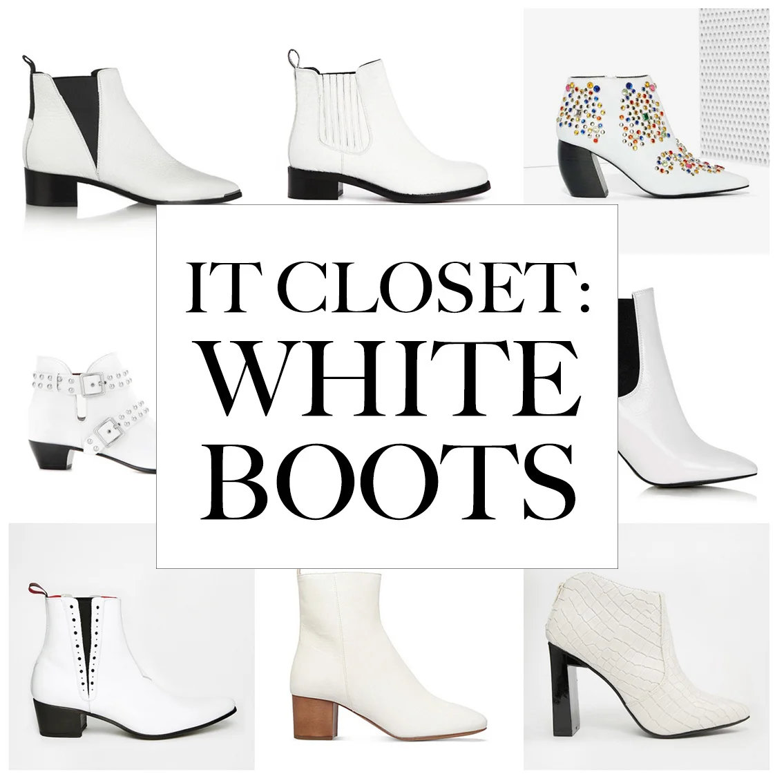 IT CLOSET: WHITE BOOTS